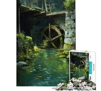 Puzzle da 1000 pezzi per ragazzi Grotta del Vecchio Mulino sfida educativa gioco divertente adatto a persone dai 14 anni in su (38x26cm)