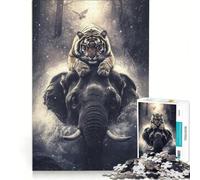 Puzzle da 1000 pezzi per ragazzi Guardiani della Giungla Giochi per famiglie Divertimento in famiglia Collezione d'artista Belle Arti 38x52cm