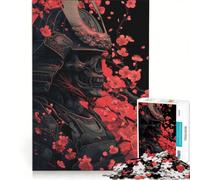 Puzzle da 1000 pezzi per ragazzi guerrieri samurai tra i ciliegi in fiore gioco educativo taglio di precisione ottimo regalo per gli appassionati di videogiochi 50x75cm