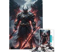 Puzzle da 1000 pezzi per ragazzi Guerriero alato con lance ideale per compleanni Natale e divertimento in famiglia Gioco impossibile per ragazzi dai 14 anni in su 38x52cm