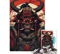 Puzzle da 1000 pezzi per ragazzi guerriero giapponese ideale come regalo di compleanno o di Natale per donne giocattolo fai-da-te per maggiori di 14 anni (50x75cm)