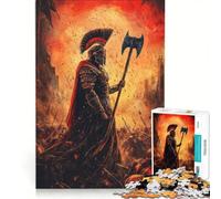Puzzle da 1000 pezzi per ragazzi guerriero in battaglia gioco divertente e stimolante da completare ideale come regalo per tutta la famiglia 50x75cm