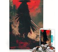 Puzzle da 1000 pezzi per ragazzi guerriero samurai decorazione da parete passatempo ideale per le vacanze per rafforzare il legame di coppia 50x75cm
