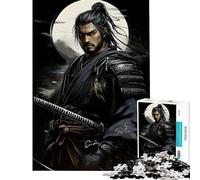 Puzzle da 1000 pezzi per ragazzi guerriero samurai giapponese ideale per compleanni Natale e divertimento in famiglia Gioco impossibile per ragazzi dai 14 anni in su 38x52cm