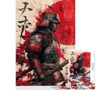 Puzzle da 1000 pezzi per ragazzi guerriero samurai gioco rilassante regalo di compleanno giocattolo educativo che aiuta ad allenare il cervello (38x52cm)