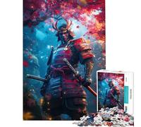 Puzzle da 1000 pezzi per ragazzi guerriero samurai in autunno aiuta ad allenare la mente regalo di compleanno giocattolo decorativo da parete adatto a persone dai 14 anni in su (38x52cm)