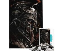 Puzzle da 1000 pezzi per ragazzi guerriero spartano in guerra gioco interattivo educativo sfida giocattolo regalo per donne e uomini decorazione per la casa (dimensioni 38x52cm)