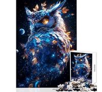 Puzzle da 1000 pezzi per ragazzi Gufo Meraviglia Cosmica Puzzle da 1000 pezzi Decorazione per la casa Giocattolo Regalo di compleanno Educativo e formativo (38x52cm)