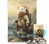 Puzzle da 1000 pezzi per ragazzi guida di viaggio con criceti giochi per famiglie migliora la memoria con poster e foglio di curiosità abbinati 38x52cm