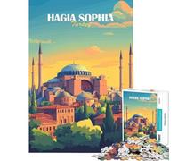 Puzzle da 1000 pezzi per ragazzi Hagia Sophia Istanbul gioco intellettuale gioco impossibile analisi e logica regalo per compleanni (dimensioni 75x50cm)