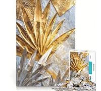 Puzzle da 1000 pezzi per ragazzi Harmony con foglie metalliche gioco interattivo migliora la memoria compleanno e Natale 38x52cm