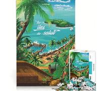 Puzzle da 1000 pezzi per ragazzi "I paesaggi della Guyana", gioco educativo, attività divertenti da fare in casa, per rafforzare l'amore tra le coppie 38x52cm