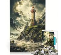 Puzzle da 1000 pezzi per ragazzi: I segreti del vecchio faro giochi divertenti attività divertenti da fare in casa gioco dal design accattivante 38x52cm