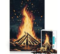 Puzzle da 1000 pezzi per ragazzi,ideale per serate intorno al fuoco,decorazione per incastri,gioco per esercitare la mente,svago e divertimento,regalo di Natale (38x26cm)