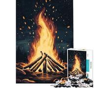 Puzzle da 1000 pezzi per ragazzi ideale per serate intorno al fuoco giochi educativi e rilassanti regalo di compleanno (dimensioni 38x52cm)