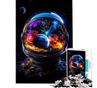 Puzzle da 1000 pezzi per ragazzi il casco dell'astronauta Puzzle da 1000 pezzi per la decorazione della casa giocattolo da assemblare ideale come regalo per tutta la famiglia (38x52cm)