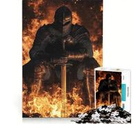 Puzzle da 1000 pezzi per ragazzi: Il Cavaliere di Fuoco Fantasy Gioco per famiglie Attività divertenti da fare a casa Rafforza l'amore tra le coppie 50x75cm