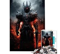 Puzzle da 1000 pezzi per ragazzi il Cavaliere Nero dell'Inferno Divertimento a casa sfida impegnativa gioco pratico per ragazzi dai 14 anni in su (38x52cm)