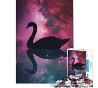 Puzzle da 1000 pezzi per ragazzi "Il cigno nella galassia" gioco rompicapo giocattolo intellettuale ottimo regalo divertente e spiritoso (dimensioni 50x75cm)