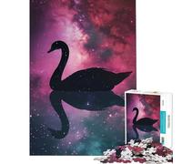 Puzzle da 1000 pezzi per ragazzi "Il cigno nella galassia" gioco rompicapo giocattolo intellettuale ottimo regalo divertente e spiritoso (dimensioni 38x52cm)