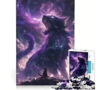 Puzzle da 1000 pezzi per ragazzi: Il Dio Viola dei Gatti Gioco Impossibile Interazione genitore-figlio Gioco stimolante Regalo 50x75cm