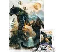 Puzzle da 1000 pezzi per ragazzi: Il dominio lunare della pantera Giochi rilassanti per tutta la famiglia antistress un regalo perfetto per gli appassionati di videogiochi (38x26cm)