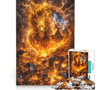 Puzzle da 1000 pezzi per ragazzi: Il Drago Giallo contro la Mafia Tecnologica giochi educativi allena la mente e le mani collezione d'artista belle arti 38x52cm