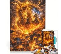 Puzzle da 1000 pezzi per ragazzi: Il Drago Giallo contro la Mafia Tecnologica Gioco Impossibile Interazione genitore-figlio Gioco stimolante Regalo 50x75cm
