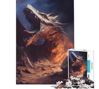 Puzzle da 1000 pezzi per ragazzi Il Drago Ultimo gioco stimolante giocattolo divertente un'opera d'arte idee regalo (dimensioni 38x52cm)