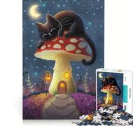 Puzzle da 1000 pezzi per ragazzi "Il guardiano dei sogni sulla cima del fungo", gioco pratico, di analisi e logica, adatto come decorazione da scrivania 38x26cm