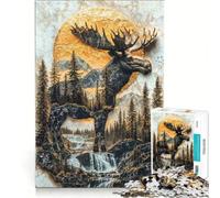 Puzzle da 1000 pezzi per ragazzi "Il guardiano del sole d'oro", giocattolo educativo, attività divertenti da fare a casa, gioco stimolante, regalo 38x26cm