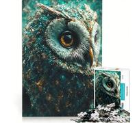 Puzzle da 1000 pezzi per ragazzi "Il gufo della foresta" gioco per famiglie attività divertenti da fare a casa per rafforzare l'amore tra le coppie 50x75cm