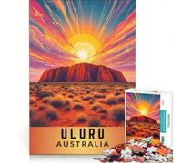 Puzzle da 1000 pezzi per ragazzi: il maestoso Uluru il cuore sacro dell'Australia un gioco impossibile difficile e stimolante compleanni e Natale 50x75cm