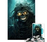 Puzzle da 1000 pezzi per ragazzi Il mago morto risorge nel teschio giocattolo avvincente per coltivare la pazienza giochi rilassanti corsa di velocità manuale ottimo regalo (dimensioni 38x52cm)