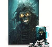 Puzzle da 1000 pezzi per ragazzi: Il mago morto risorge nel teschio, giochi educativi, attività divertenti da fare a casa, collezione d'artista, belle arti 38x52cm