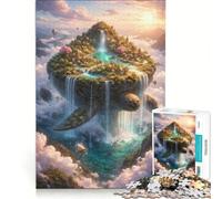 Puzzle da 1000 pezzi per ragazzi "Il mondo sul retro dell'eternità" gioco educativo sfida impegnativa regalo di compleanno e unico 38x26cm