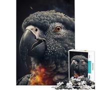 Puzzle da 1000 pezzi per ragazzi il pappagallo cenerino africano Gioco educativo e stimolante per l'intelletto ideale come antistress e regalo di compleanno (dimensioni 38x52cm)