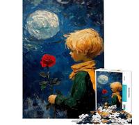 Puzzle da 1000 pezzi per ragazzi Il Piccolo Principe con la Rosa Gioco per ragazzi e famiglie taglio di precisione regalo antistress (dimensioni 38x26cm)