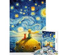 Puzzle da 1000 pezzi per ragazzi Il Piccolo Principe e la Volpe Gioco rilassante regalo di compleanno giocattolo educativo che aiuta ad allenare la mente (50x75cm)