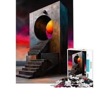 Puzzle da 1000 pezzi per ragazzi Il Portale Mistico Attività divertenti a casa Taglio di precisione Giochi rilassanti per ragazzi dai 14 anni in su Gioco di puzzle offerto (38x26cm)