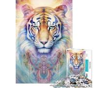 Puzzle da 1000 pezzi per ragazzi Il Potere della Tigre Giocattolo educativo Gioco impossibile Sfida difficile Regalo di compleanno (Dimensioni 75x50cm)