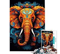 Puzzle da 1000 pezzi per ragazzi Il potere dell'elefante - Gioco pratico di assemblaggio amici e familiari (Dimensioni 50x75cm)