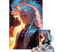 Puzzle da 1000 pezzi per ragazzi Il Principe Drago Puzzle per adulti gioco per famiglie gara di velocità manuale regali di Natale e compleanno (dimensioni 38x52cm)