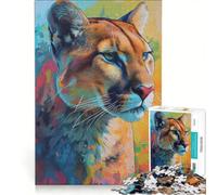 Puzzle da 1000 pezzi per ragazzi: Il Puma Mobile Gioco Impossibile Interazione genitore-figlio Gioco stimolante Regalo 50x75cm