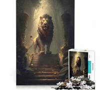 Puzzle da 1000 pezzi per ragazzi "Il Re delle Terre del Fuoco" gioco divertente allena la mente e la mano sfida unica 38x52cm