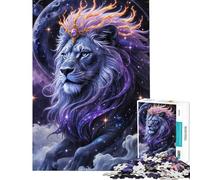 Puzzle da 1000 pezzi per ragazzi Il Re Leone Cosmico una sfida da completare un'opera d'arte un giocattolo antistress adatto a partire dai 14 anni (38x26cm)