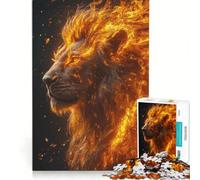 Puzzle da 1000 pezzi per ragazzi, Il Re Leone di Fuoco, gioco educativo, attività divertenti da fare in casa, per rafforzare l'amore tra le coppie 38x26cm