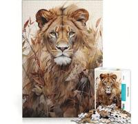 Puzzle da 1000 pezzi per ragazzi: Il Re Leone d'Oro giochi divertenti attività divertenti da fare a casa gioco dal design accattivante 38x26cm
