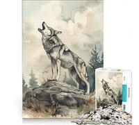 Puzzle da 1000 pezzi per ragazzi Il richiamo della foresta del lupo gioco pratico passatempo ideale per le vacanze compleanno e Natale 50x75cm