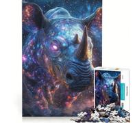 Puzzle da 1000 pezzi per ragazzi Il Rinoceronte Cosmico gioco educativo regalo di compleanno compleanno e Natale 38x26cm